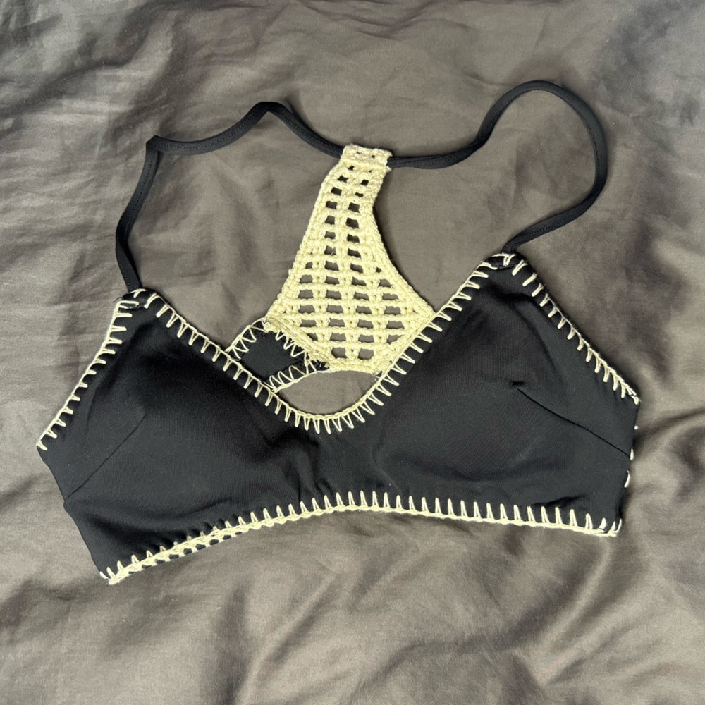 Victoria’s Secret Crochet Bikini Top in Size Extra Small